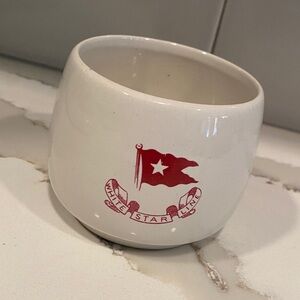 RMS Titanic White Star Line Mug Cream Version Artifact Collection